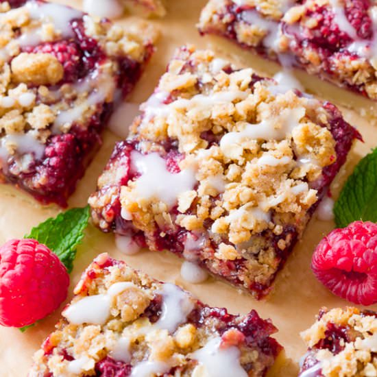 Raspberry Streusel Bars