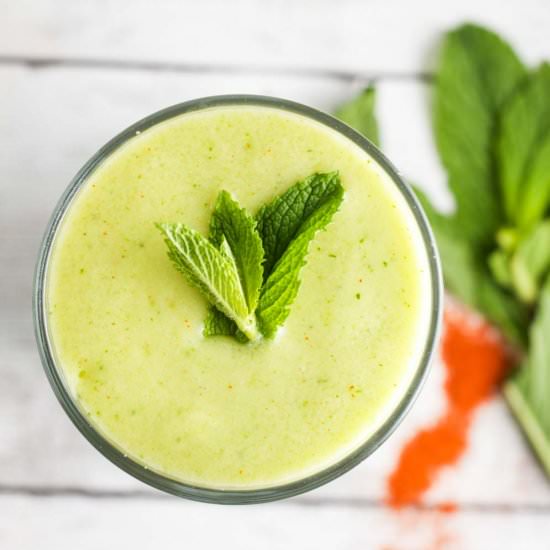 Mango-Cucumber Lime Smoothies