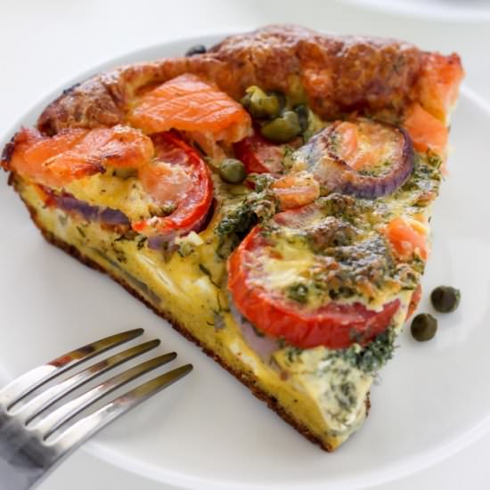 Smoked Salmon Frittata