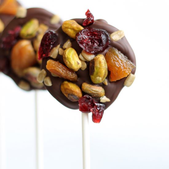 Dark chocolate power pops