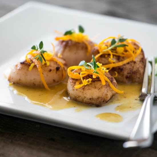 Scallops with Citrus Ginger Sauce