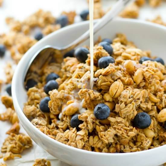 Healthy Peanut Butter Granola