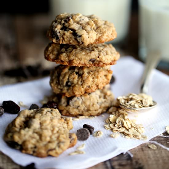 Oatmeal Raisin Choc Chip Cookies