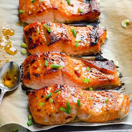 Clean Eating Baked Thai Salmon