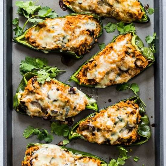 Queso Stuffed Poblanos