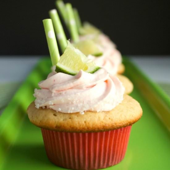 Strawberry Margarita Cupcakes