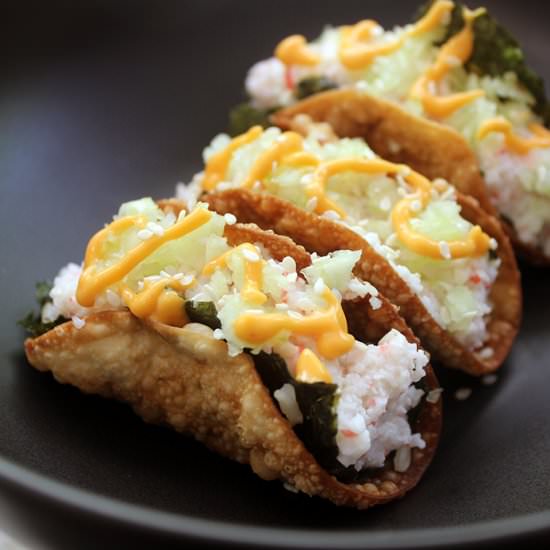 Crispy California Roll Tacos