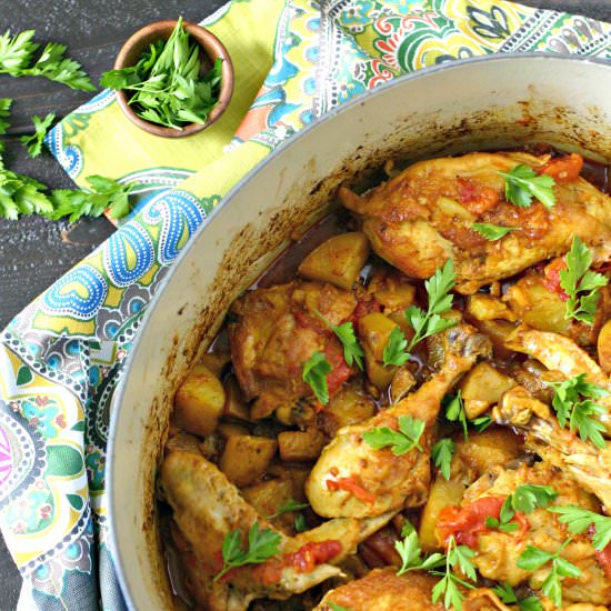 One Pot Turmeric Chicken Vegetables