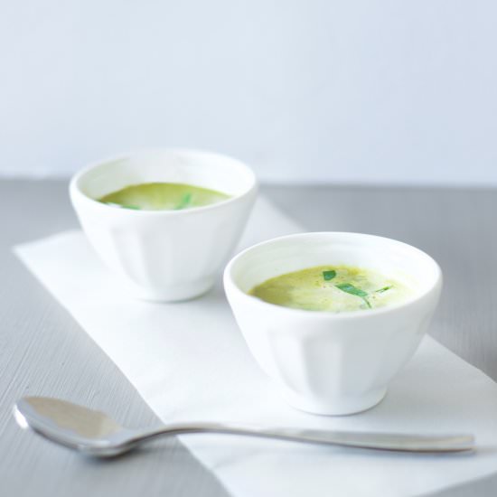 Spring Soup with Fresh Peas