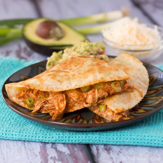 Enchilada Chicken Quesadillas