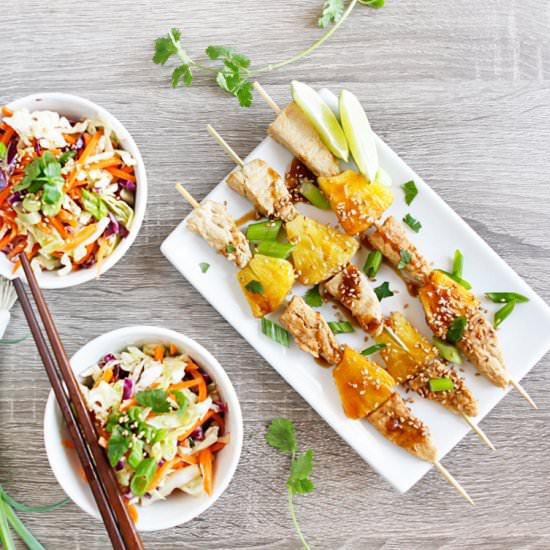 Grilled Gardein Chick’n & Pineapple