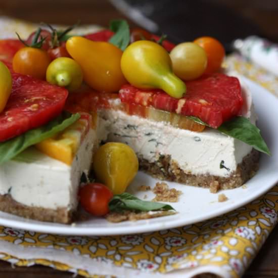 Savory Dairy-Free Cheesecake