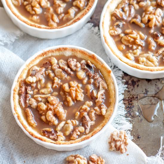 Salted Caramel and Walnut Tarts