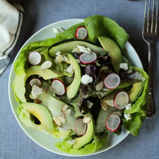 Fresh Avocado Butter Lettuce Salad
