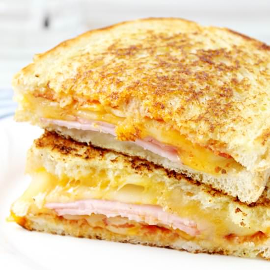 Hawaiian Pizza Grilled Cheese