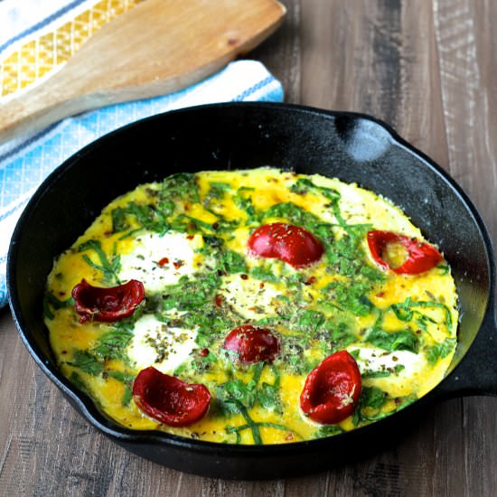 Greek Eggs with Spinach & Cheese