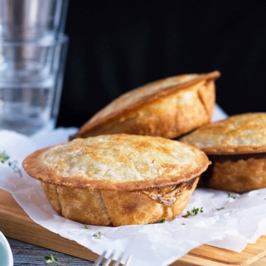 Creamy Mushroom & Ham Pies