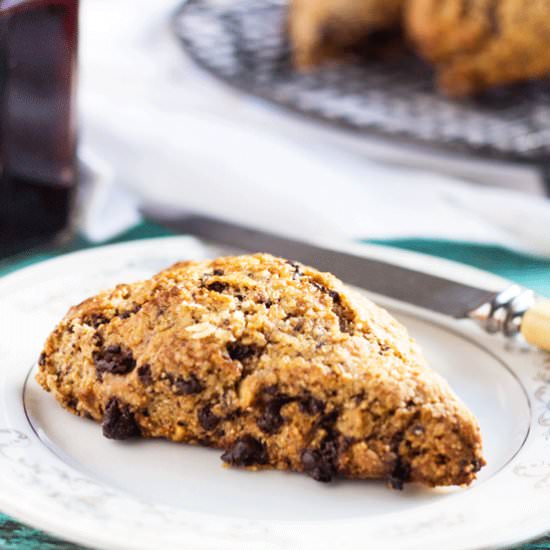 Chocolate and Almond Scones