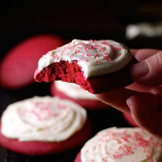 Red Velvet Cupcake Cookie