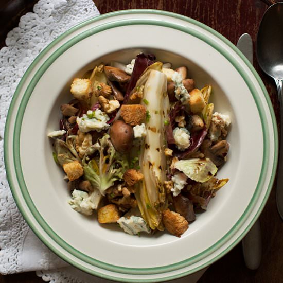 Grilled chicory salad