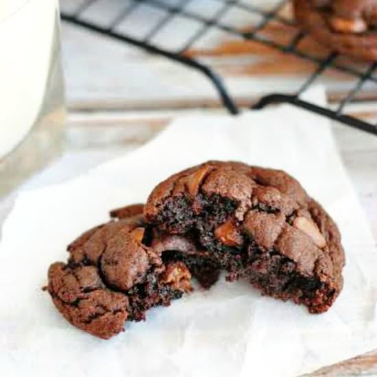 Chocolate Caramel Chip Cookies