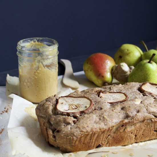 Chai Infused Pear and Date Bread