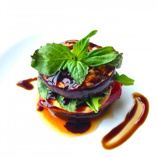 Grilled Balsamic Veggie Stack