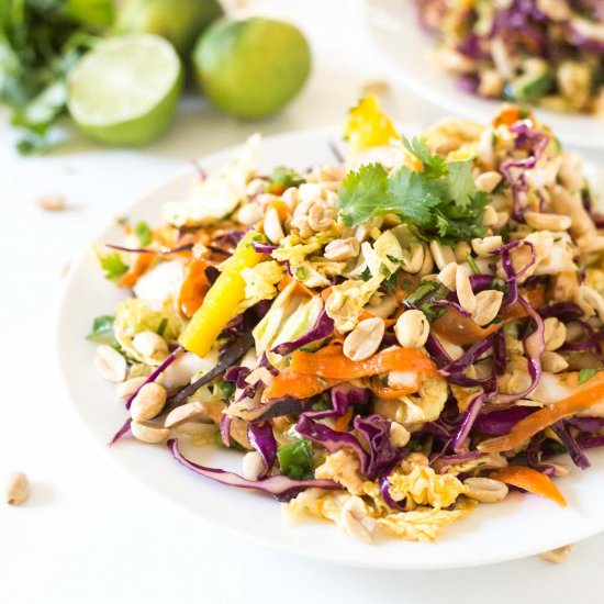 Rainbow Chopped Thai Chicken Salad