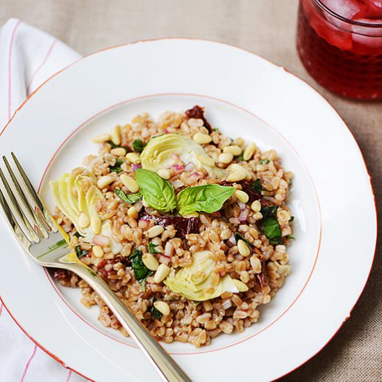 Farro Salad with Artichokes