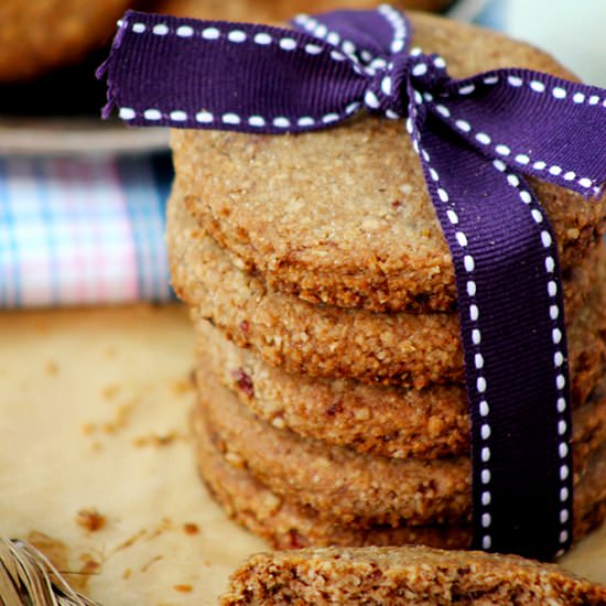 Healthy Cranberry Oatmeal Cookies