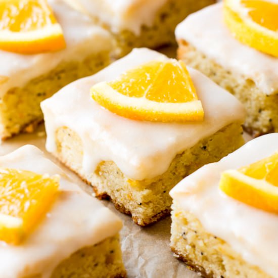 Orange Poppy Seed Bars
