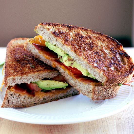 Bacon Tomato and Avocado Sandwich
