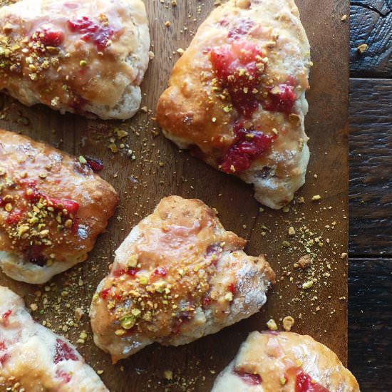 Roasted Strawberry Scones