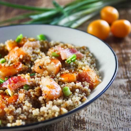 Apricot Bacon Glazed Shrimp