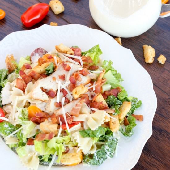 Pasta Caesar Chicken Salad