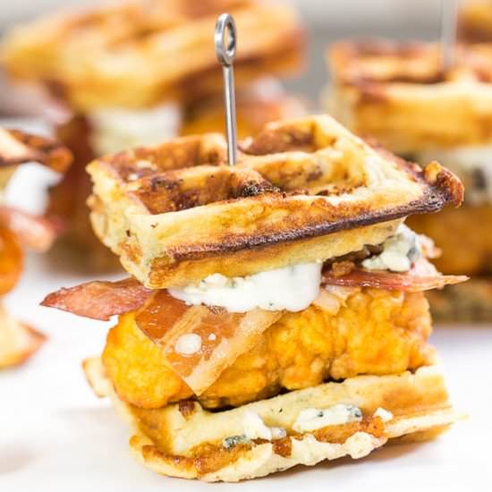 Chicken & Waffle Club Sliders