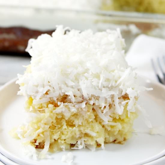 Coconut Cream Poke Cake