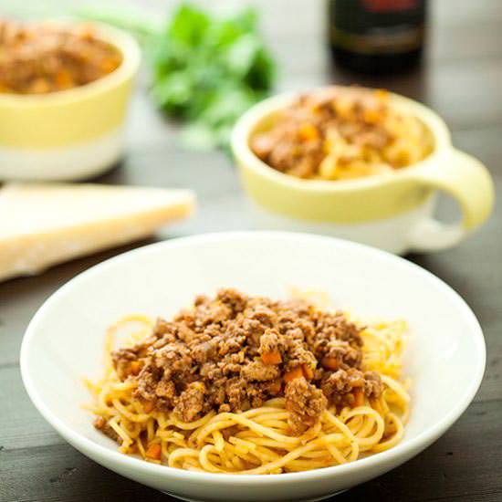 Sweet Potato Spaghetti Bolognese