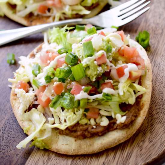 Spicy Bean Tostadas