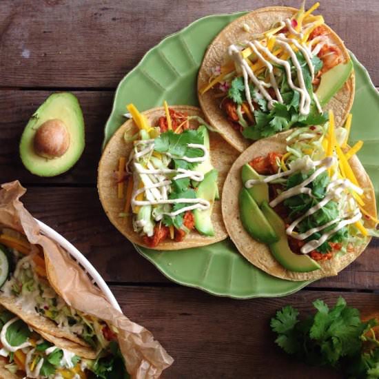 Mango BBQ Jackfruit Tacos