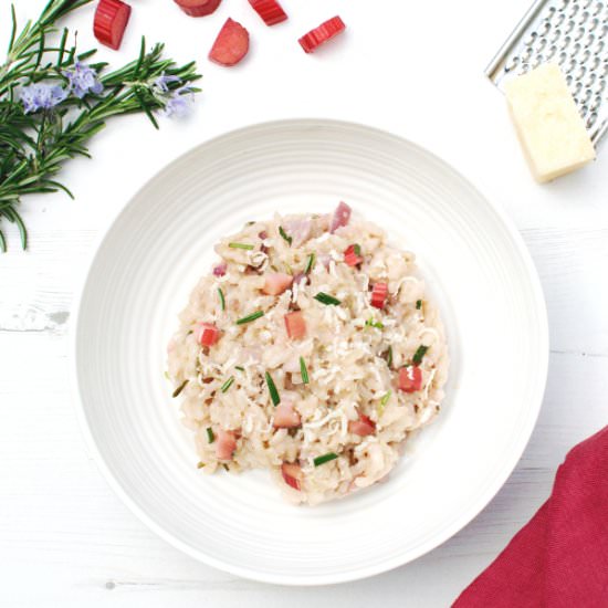 Rhubarb Risotto [vegetarian]