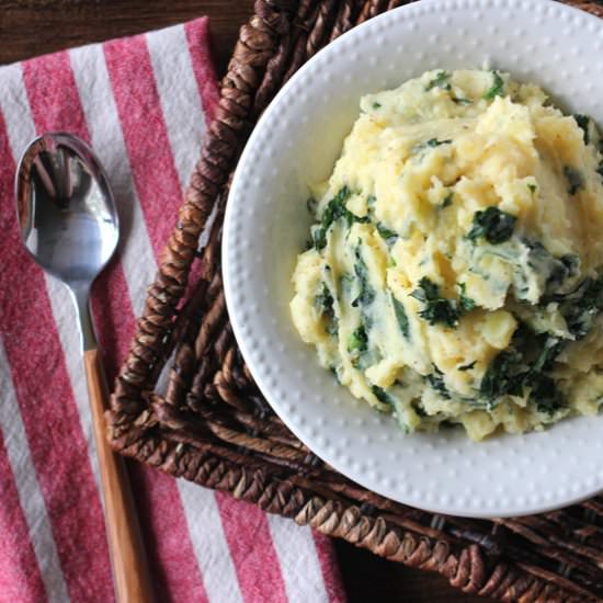 Brown Butter & Kale Mashed Potatoes