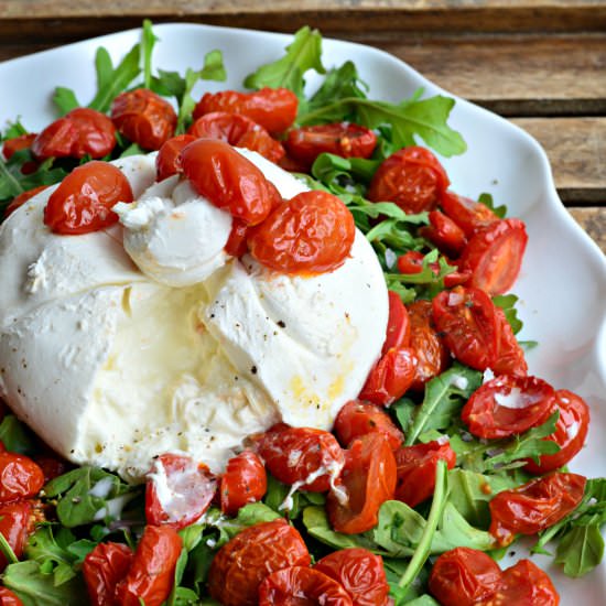 Arugula with Roasted Grape Tomatoes