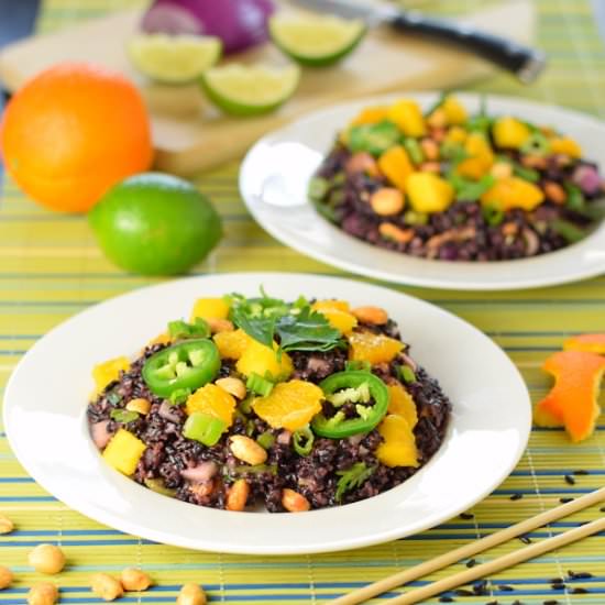 Coconut and Citrus Black Rice Salad