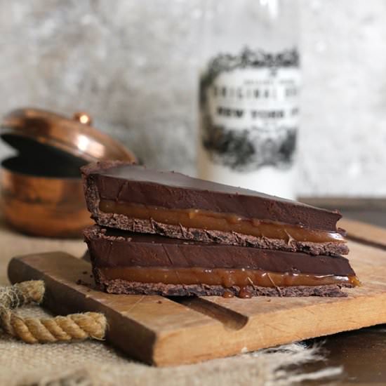 Caramel and Chocolate Tart