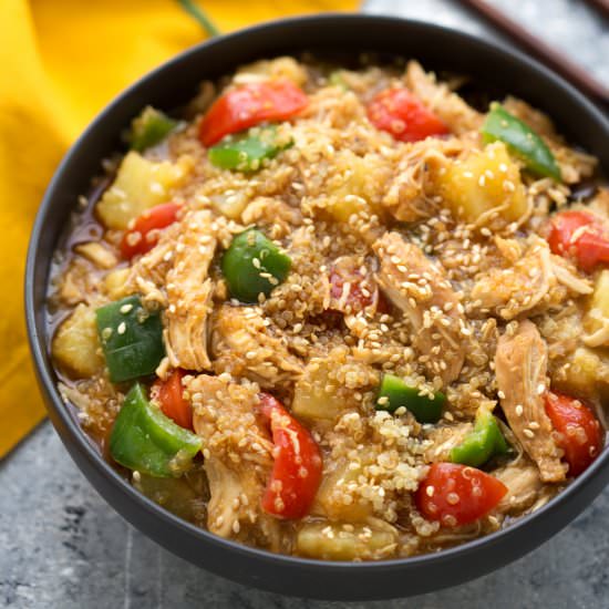 Crockpot Teriyaki Chicken & Quinoa