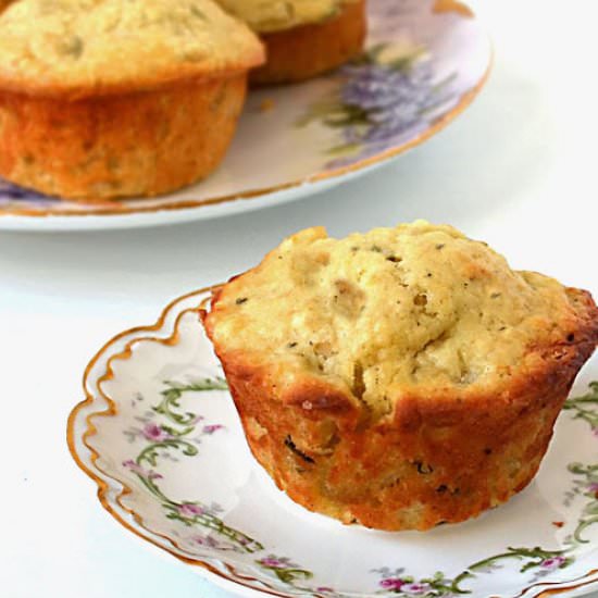 Pear & Rosemary Buttermilk Muffins