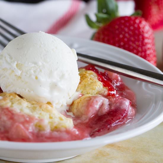 Strawberries and Cream Skillet Cobb
