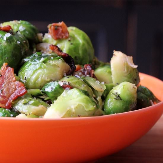 Brussels Sprouts, Bacon and Sherry