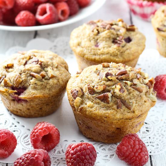 Spelt Raspberry Muffins